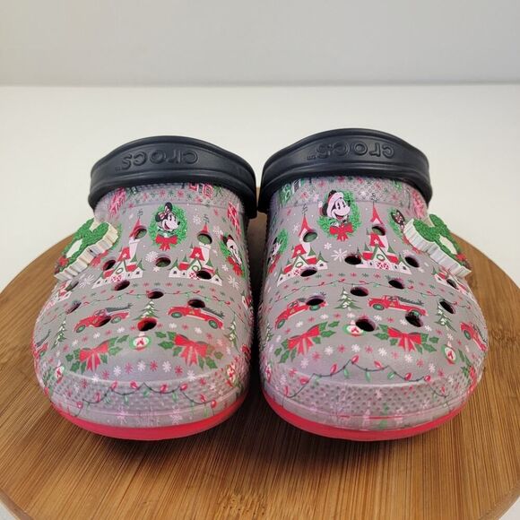 Disney Christmas Holiday 2019 Mickey Dual Comfort‎ Crocs Unisex Size M7/W9 - Picture 2 of 10